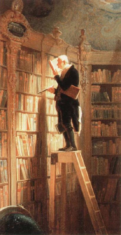 Carl Spitzweg the bookworm oil painting image